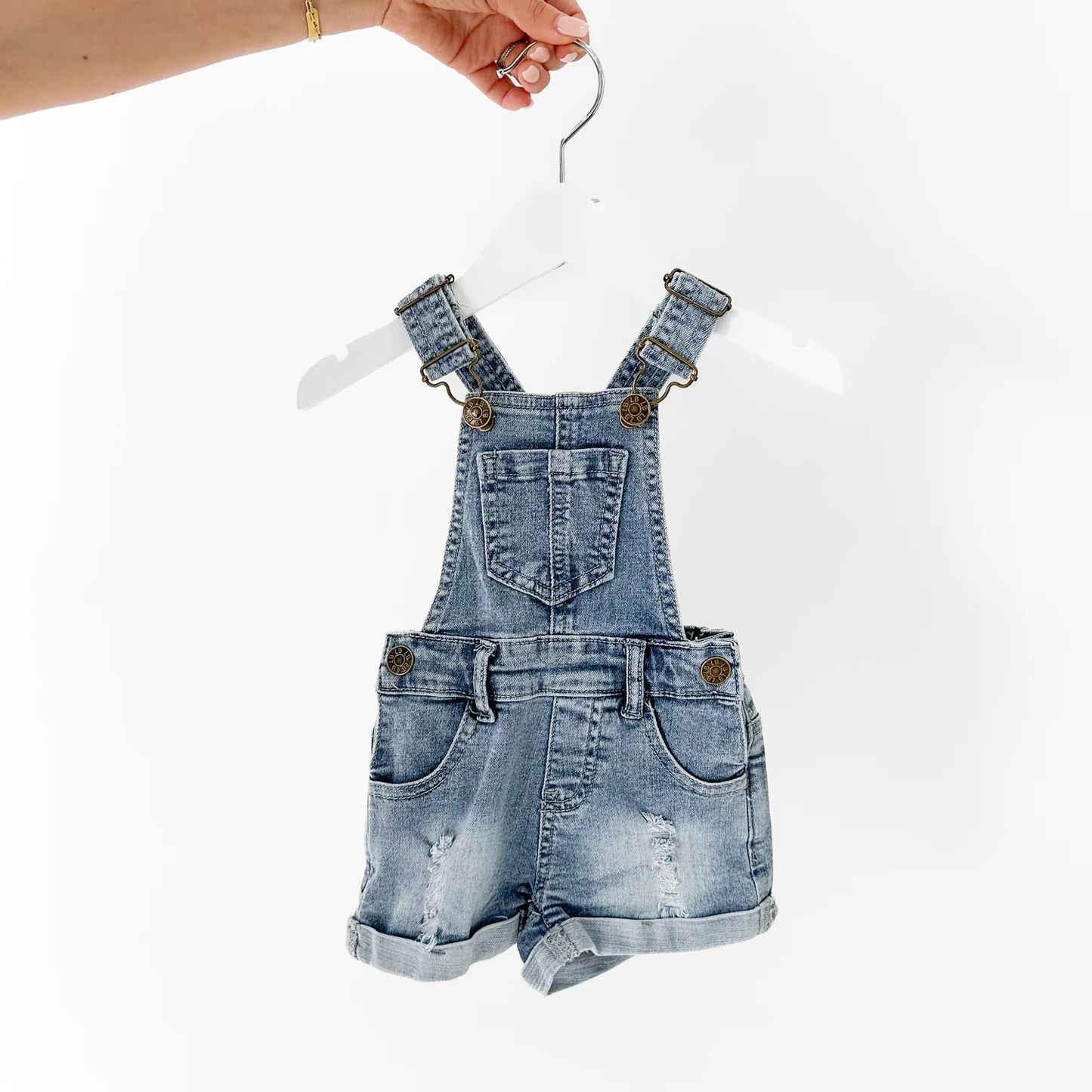 Denim Overalls - Shorts