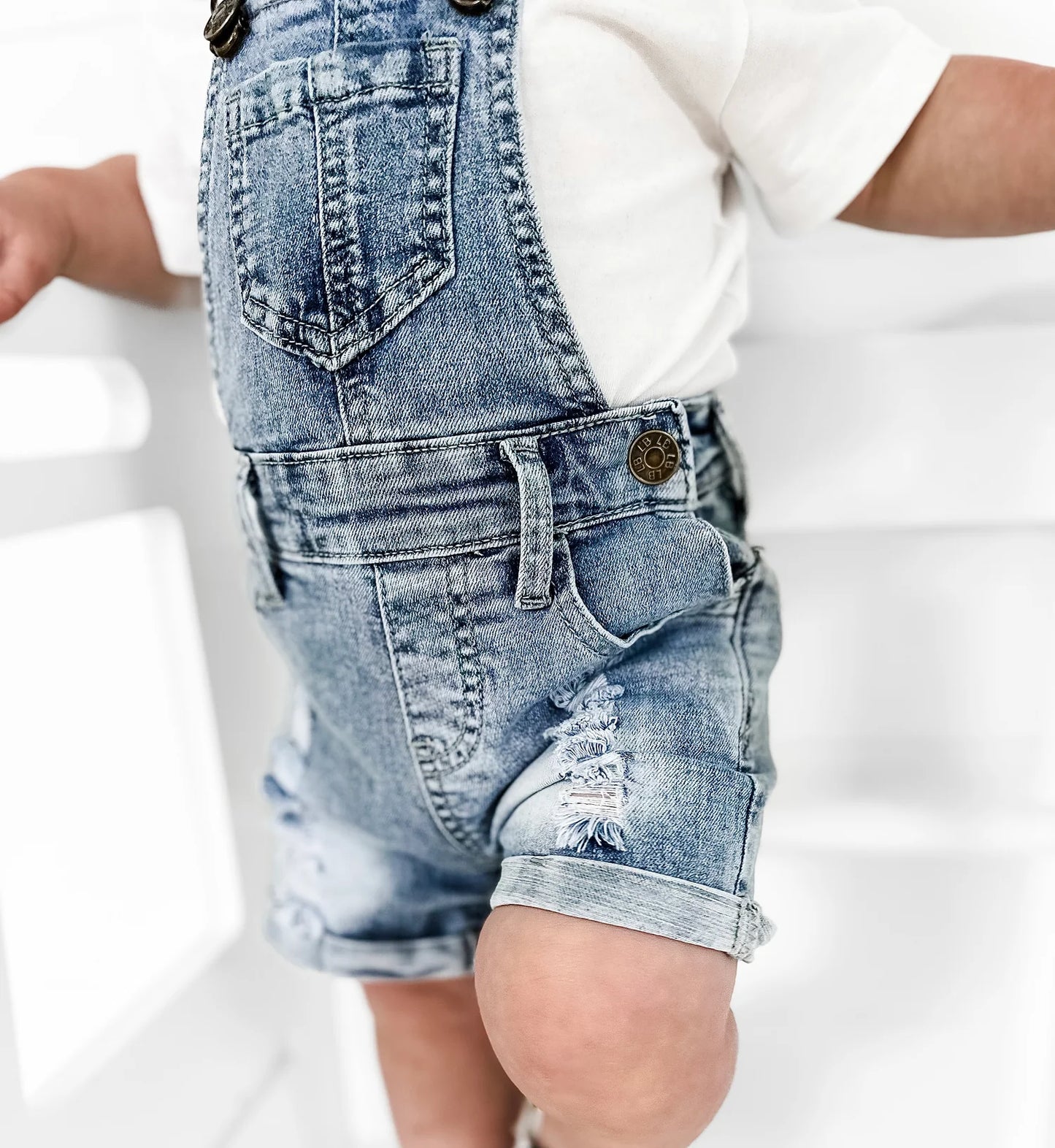 Denim Overalls - Shorts