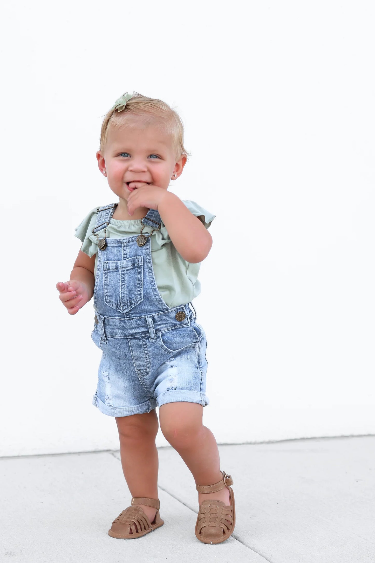 Denim Overalls - Shorts